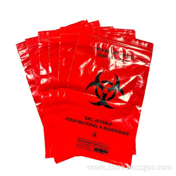 Top 6x9 Inch Laboratory Ziplock Plastic Sample Bags for Biohazard Waste and Specimen Storage